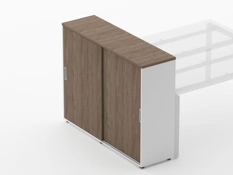 Тумба-купе высокая для рабочего модуля Дека 9.03.145 Дуб Верцаска/Белый / Deka_2