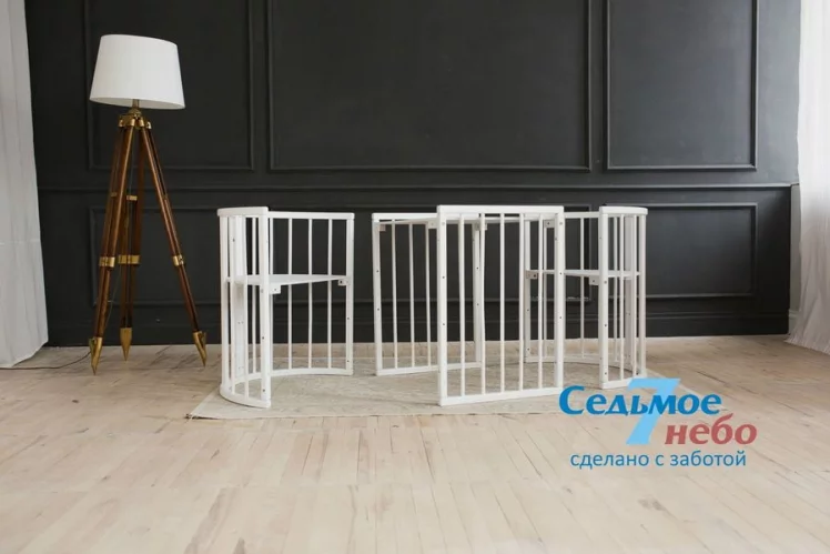 Кровать-трансформер 6-в-1 Меррй Хаппй 01 Белая / Merry Happy_1