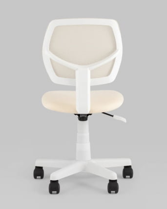 Кресло компьютерное детское ЛОЛО бежевый пластик белый_3