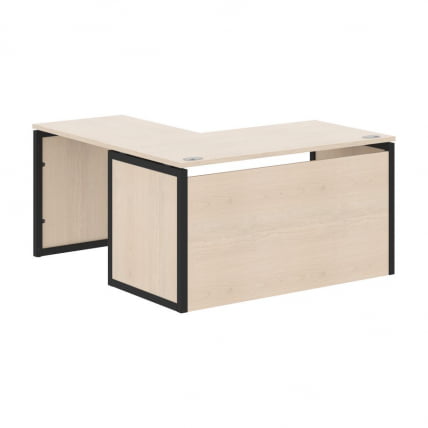 Стол письменный угловой правый КСТЕН-КП КСКПCТ 1415Х Р Бук Тиара Антрацит / XTEN-QP XQPCT 1415H R_0