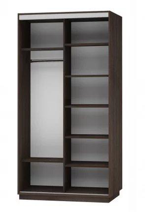 Шкаф-купе двухдверный Экспресс Дуо Экспенс 1200х2200х Венге / 1200х2200h_1