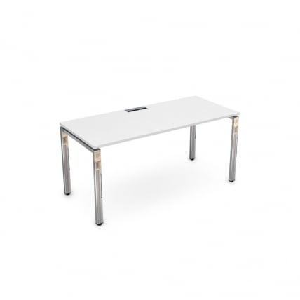 Стол рабочий, прямолинейный ГЛОСС ЛИНЕ НСР-П.004.2 Белый Премиум / GLOSS LINE_0