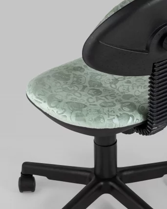 Кресло компьютерное детское УМКА Кат анд Догс Зеленый / Cat and Dogs_6