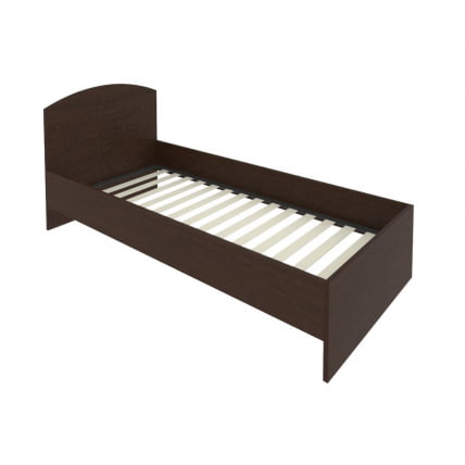 Кровать с ортопедическим основанием и изголовьем ЛИГХТ С-КИ-90 Венге Цаво / LIGHT_0