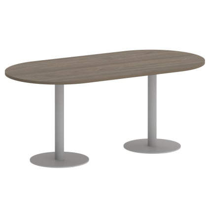 Стол овальный ХОМЕ ОФФИCЕ ВР.СП-5-180.1 Вяз Благородный/Серый металл / HOME OFFICE VR.SP-5-180.1_0