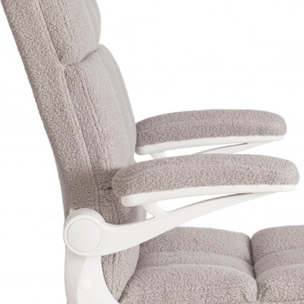 Кресло офисное Лугано Вх ткань теддй, светло-серый / Lugano Wh teddy,_8