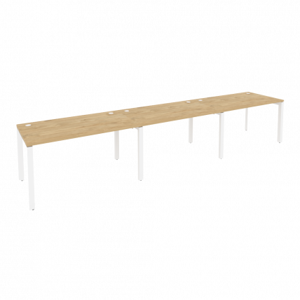 Рабочая станция на П-образном м/к ОНИКС О.МП-РС-3.3.8 Тиквуд Светлый/Белый / ONIX O.MP-RS-3.3.8_0