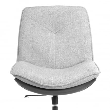 Кресло лаунж Космо велюр/букле (ХЙП)/экокожа, светло-серый/графит / Cosmo (HYP)/экокожа,_5