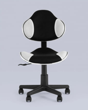 Стул офисный КЗЙ Черно-белый / QZY_7