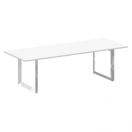 Стол переговорный на О-образном м/к ОНИКС ДИРЕCТ ЛУКС М-О.МО-ПРГ-25 Белый бриллиант / ONIX DIRECT LUX M-O.MO-PRG-25_0