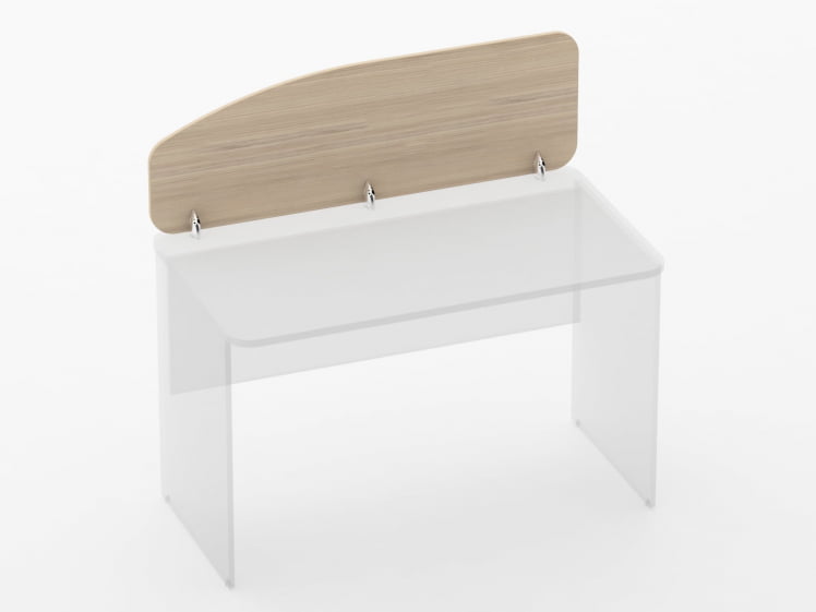 Экран разделительный Глассй 5.12.12 Дуб молочный / Glassy_0