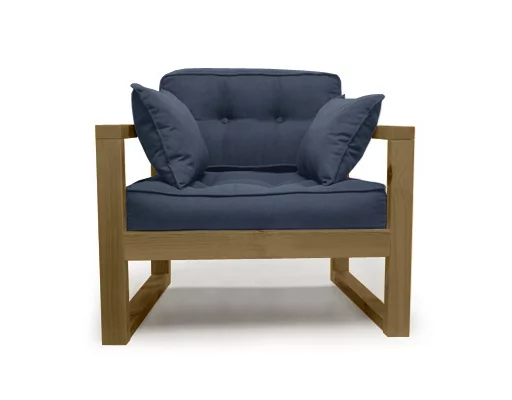 Диван одноместный ДЕмоку Д-1 небесно-голубой_холодный серый / DEmoku_0