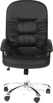 Кресло руководителя CХАИРМАН 418 ПВC Черный / CHAIRMAN PVC_1