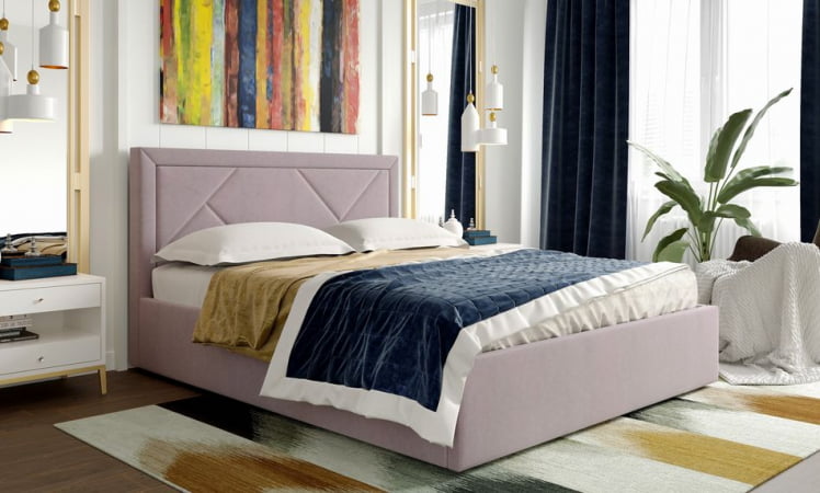 Кровать с подъемным механизмом Сиеста 1600 ПМ Альба розовый_1