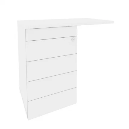 Тумба приставная (ТИП-ОН) (универсальная л/пр) ОНИКС О.ТПУ-4 ТИП Белый Бриллиант / (TIP-ON) ONIX O.TPU-4 TIP_0