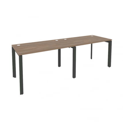 Рабочая станция на П-образном м/к ОНИКС О.МП-РС-2.2.7 Дуб Аризона/Антрацит / ONIX O.MP-RS-2.2.7_0