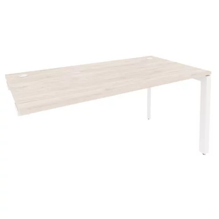 Стол-приставка на П-образном м/к к опорным элементам ОНИКС О.МП-СПР-4.8 Денвер Светлый/Белый / ONIX O.MP-SPR-4.8_0