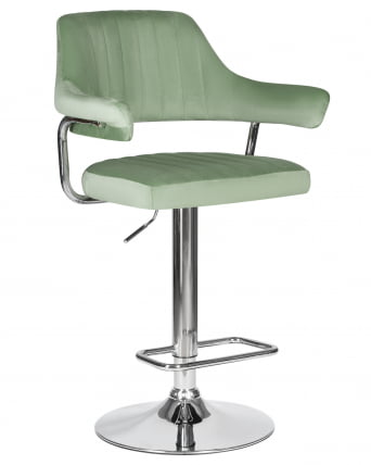 Стул барный ДОБРИН CХАРЛЙ Пудрово-мятный велюр МДЖ9-87 / DOBRIN CHARLY MJ9-87_0