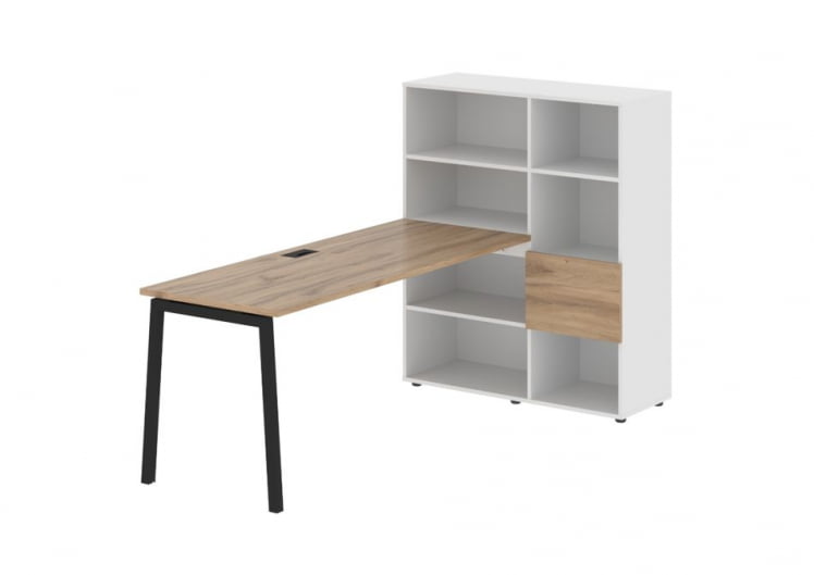 Рабочая станция ЕДИС ЕЛРСТ 1117 Дуб Денвер светлый Черный Белый / EDIS ELRST_0