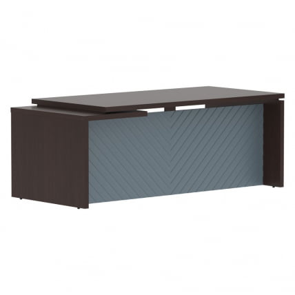 Стол руководителя правый Торр ЛУКС ТЛCТ 209 Р Венге Магия Серо-голубой / Torr LUX TLCT R_0