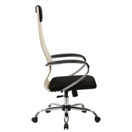Кресло руководителя БРАБИКС ПРЕМИУМ Ултимате ЕКС-800 хром Черное/бежевое / BRABIX PREMIUM Ultimate EX-800_4
