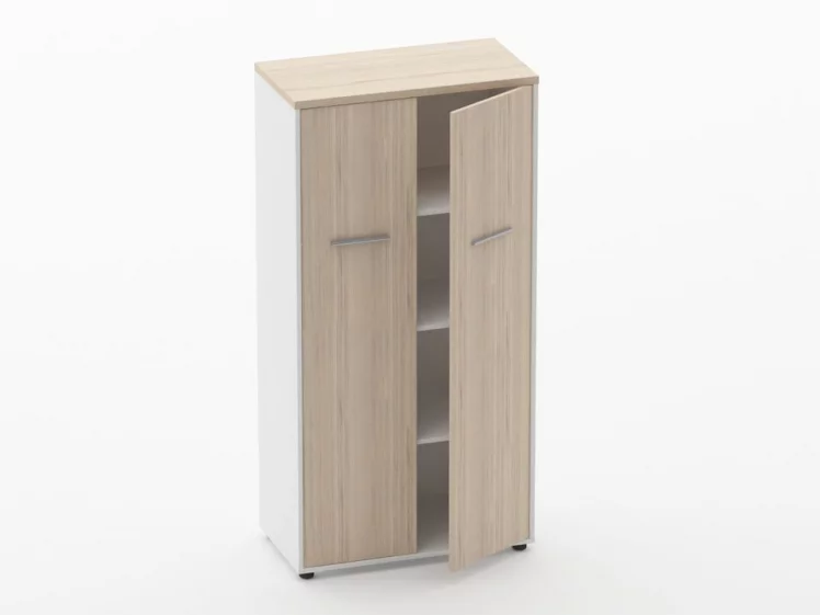 Шкаф 3 широкий закрытый, 2 двери Дека 10.16.141 Туя/Белый / Deka_1