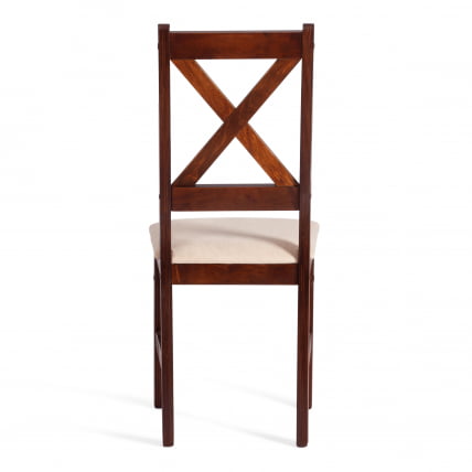 Стул CРОССМАН (комплект) НЕВ, Многослойный березовый шпон, 41х40кс100 см, каппучино/велюр бежевый / CROSSMAN NEW, 41х40x100 cappuchino/велюр_3