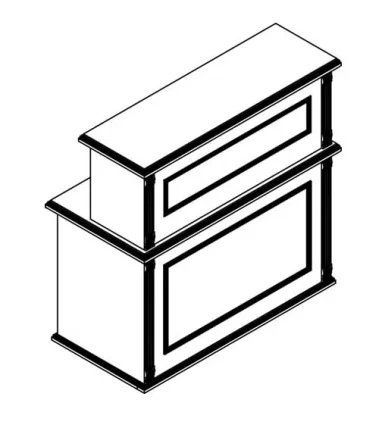 Стойка ресепшен РМС 120 Венге магия / RMS_5