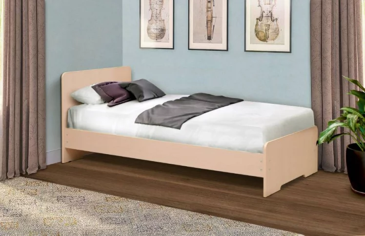 Кровать на уголках №5 700*1900 Ясень Анкор светлый_0