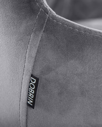 Стул полубарный ДОБРИН CХРИСТИАН 65 Темно-серый велюр В108-91 / DOBRIN CHRISTIAN V108-91_7