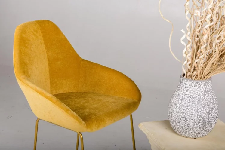 Стул полубарный Кент Желт/Линк Золото / Kent_3