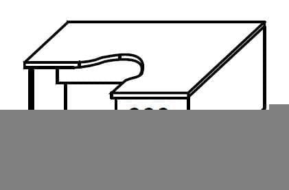 Стол письменный правый ИМАГО СА-3 Пр Мокачино / IMAGO_1