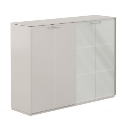 Шкаф средний двойной Атлас НЗ-0315+НЗ-0335.ГС.ГС.ГЛМ Серый камень / Atlas NZ-0315+NZ-0335.GS.GS.GLM_0