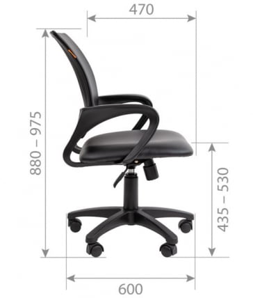 Кресло оператора CХАИРМАН 696 ЭКО Черный / CHAIRMAN_4