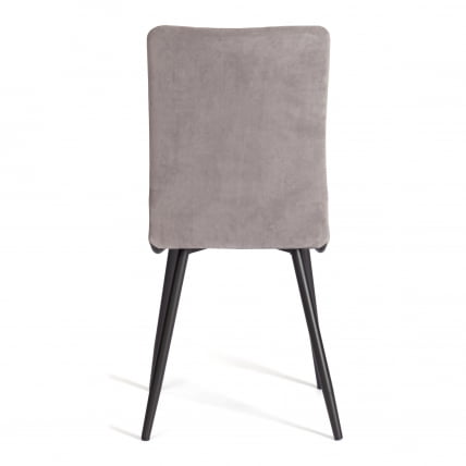 Стул обеденный Ла Роуссе (2 шт. в упаковке) Ла Роуссе (2 шт. в упаковке) НЕВ, велюр, серый/черный, 29, 45х55х93 см / La Rousse La Rousse NEW,_3