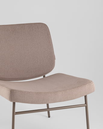 Кресло Эбигейл велюр бежевый, каркас бежево-серый_7