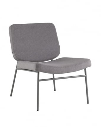 Кресло Эбигейл велюр серый, каркас серый_0