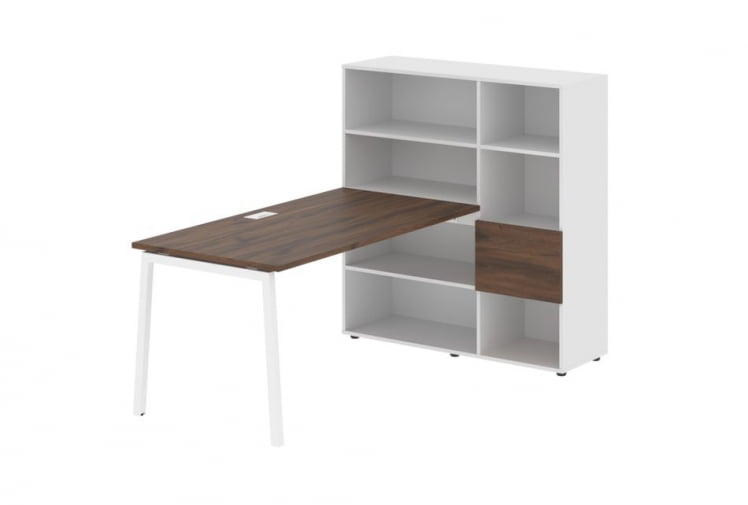 Рабочая станция ЕДИС ЕЛРСТ 1215 Дуб Денвер темный Белый Белый / EDIS ELRST_0