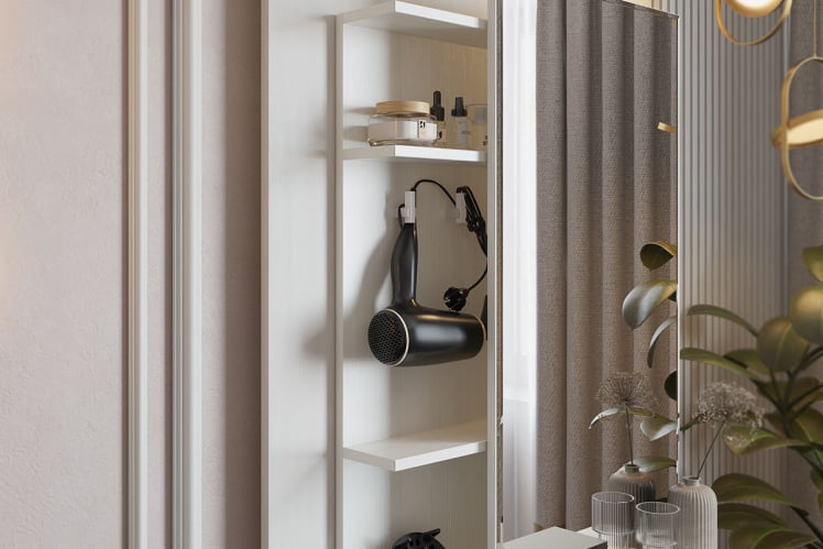 Трюмо Арина СТА-01 Белый рамух / STA-01_4