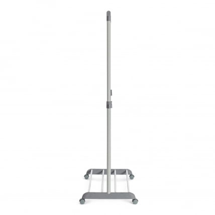 Вешалка ОДЕНТ металл, пластик, 86*44*166 см, темно-серый/светло-серый/хром / ODENT_1