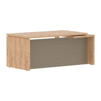 Стол руководителя левый Торр ЛУКС ТЛCТ 189 Л Дуб Бофорд Капучино / Torr LUX TLCT L_0