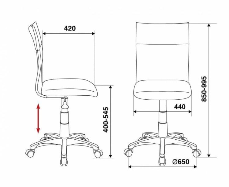 Кресло Бюрократ CХ-1399 БЛАCК Черное / CH-1399 BLACK_4