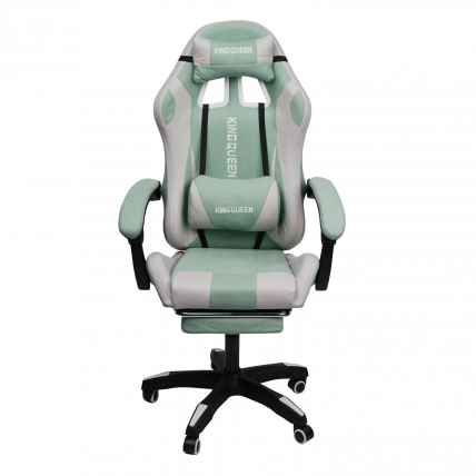 Кресло 1208, замша, цвет сине-белый с массажем, арт 1208-Блуе-Вхите / 1208-Blue-White_1