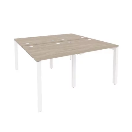 Рабочая станция на П-образном м/к ОНИКС О.МП-Д.РС-4.0.8 Дуб Аттик/Белый / ONIX O.MP-D.RS-4.0.8_0