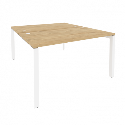 Рабочая станция на П-образном м/к ОНИКС О.МП-Д.РС-2.3.8 Тиквуд Светлый/Белый / ONIX O.MP-D.RS-2.3.8_0