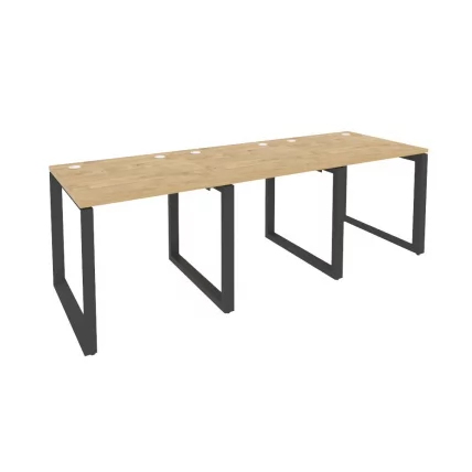 Рабочая станция на О-образном м/к ОНИКС О.МО-РС-3.0.8 Тиквуд Светлый/Антрацит / ONIX O.MO-RS-3.0.8_0