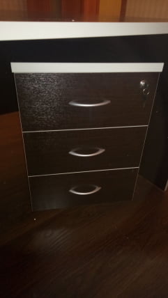 Тумба подкатная с 3 ящиками ЗОМ27530301 Венге / ZOM27530301_5