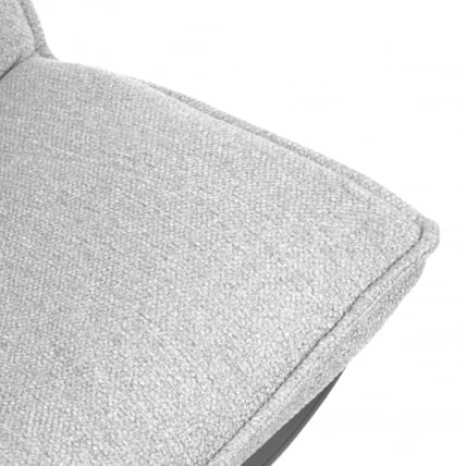 Кресло лаунж Космо велюр/букле (ХЙП)/экокожа, светло-серый/графит / Cosmo (HYP)/экокожа,_7