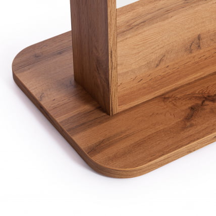 Стол обеденный СМАРТ ЛДСП, 105-140х68,6х75 см, Дуб вотан/Белый / SMART_11