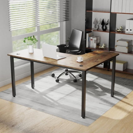 Стол письменный (для компьютера) угловой ЕУРЕКА CД-Л01Л-60ВП Бровн / EUREKA CD-L01L-60VP Brown_4